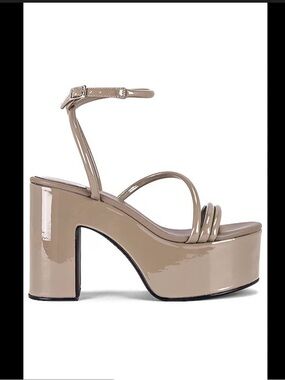 Jeffrey Campbell Mamba Platform Sandal in Beige (looks light grey in person)
